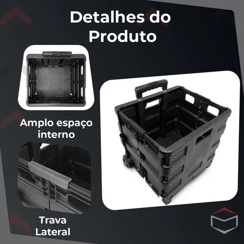 Carrinho Dobrável Multifuncional - Leve Tudo com Mais Facilidade 🛒
