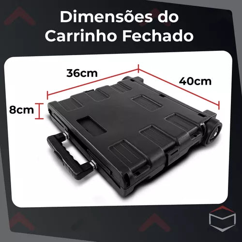 Carrinho Dobrável Multifuncional - Leve Tudo com Mais Facilidade 🛒