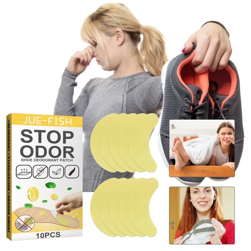 Adesivos Desodorantes para Sapatos - Kit com 10 - Frescor Duradouro com Aroma de Limão - Achei na Lojinha