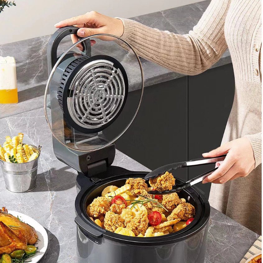 Air Fryier Multifuncional Premium Tampa em Vidro - Achei na Lojinha