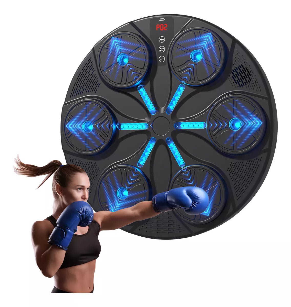 Boxe Musical Inteligente para Parede Bluetooth Fixação Adesiva + Luvas de Brinde! - Achei na Lojinha