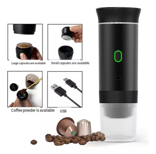 Cafeteira Expresso Portátil 3 em 1 – Liberdade para Saborear o Seu Café Onde Quiser! - Achei na Lojinha