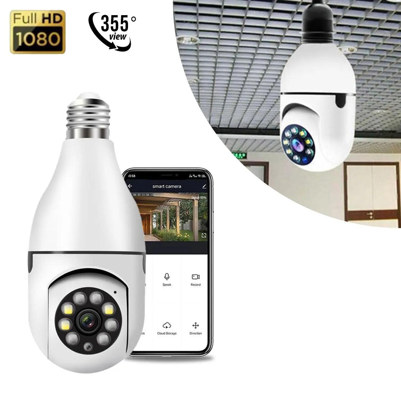 Câmera de Vigilância Inteligente Smart Wi - Fi Bulbo E27 Bivolt - Achei na Lojinha