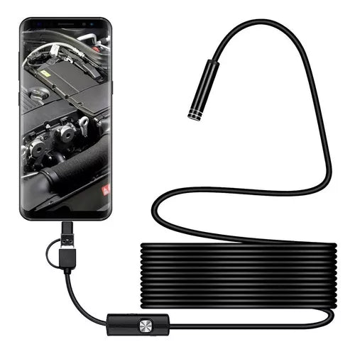 Câmera Sonda Endoscópica Tipo C/Micro USB - Achei na Lojinha