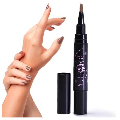 Caneta Esmalte Gel (Base, Esmalte e top Coat) - Achei na Lojinha