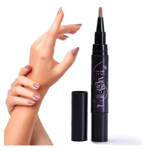Caneta Esmalte Gel (Base, Esmalte e top Coat) - Achei na Lojinha