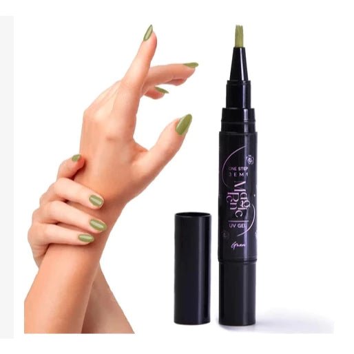 Caneta Esmalte Gel (Base, Esmalte e top Coat) - Achei na Lojinha