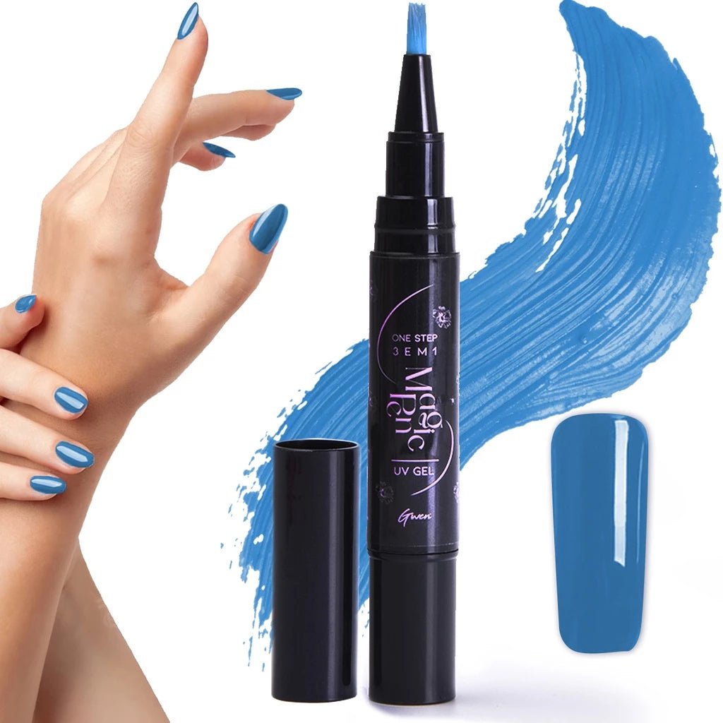Caneta Esmalte Gel (Base, Esmalte e top Coat) - Achei na Lojinha