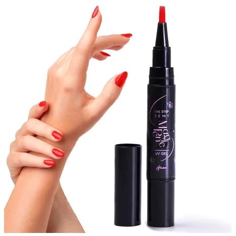 Caneta Esmalte Gel (Base, Esmalte e top Coat) - Achei na Lojinha