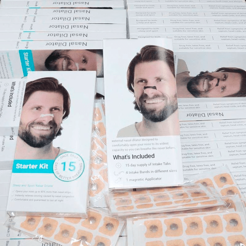 Clipe Nasal Expansor + 15 Adesivos Magnéticos Anti - Ronco - Achei na Lojinha