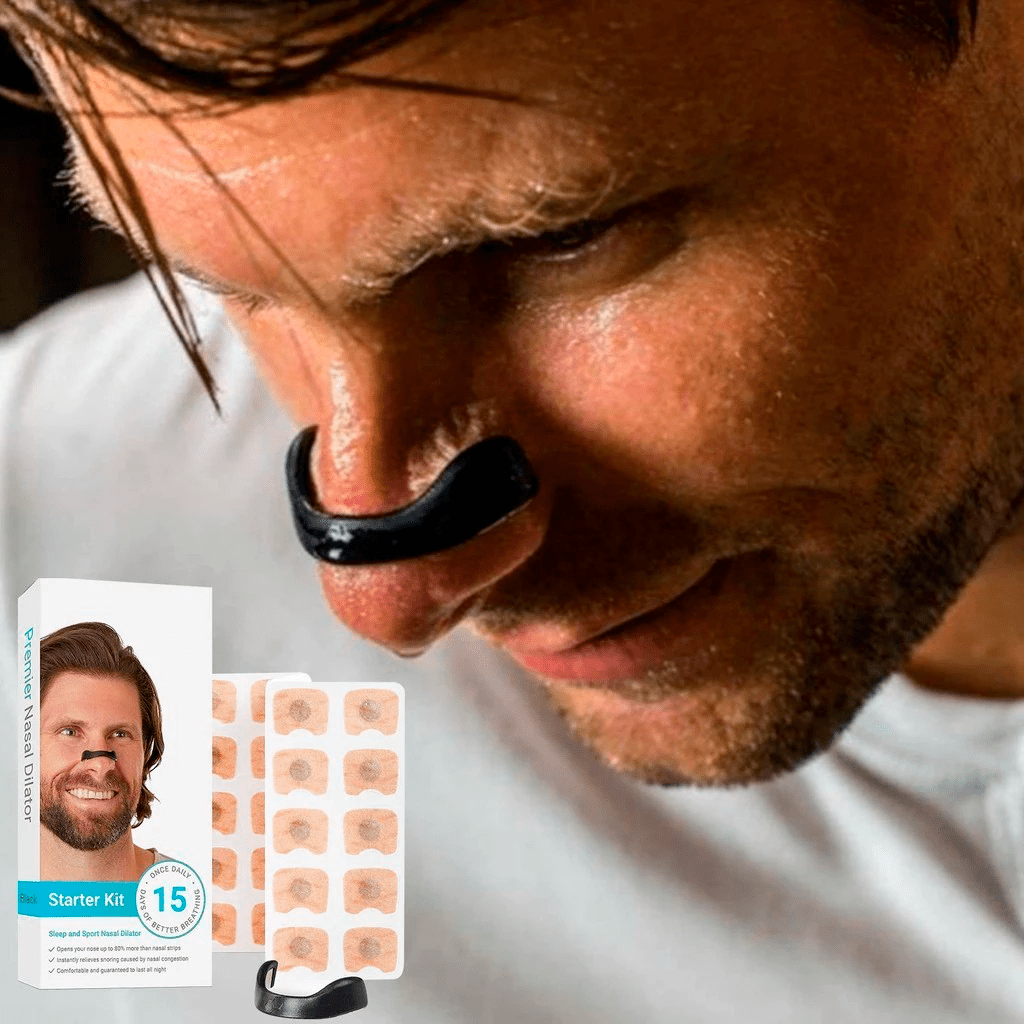 Clipe Nasal Expansor + 15 Adesivos Magnéticos Anti - Ronco - Achei na Lojinha