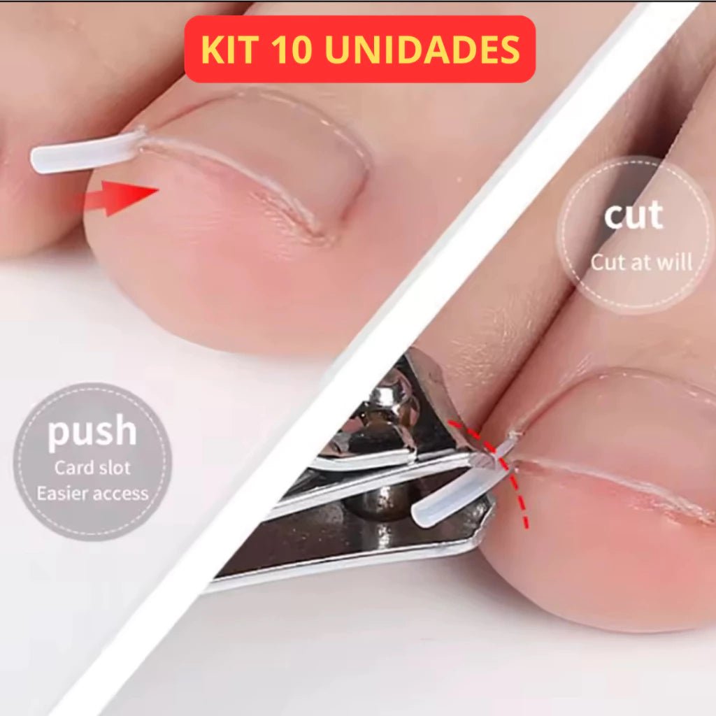 Correção de Unha Encravada (Cantoneira ou Adesivo Órtose) - Kit com 10 Unidades - Achei na Lojinha