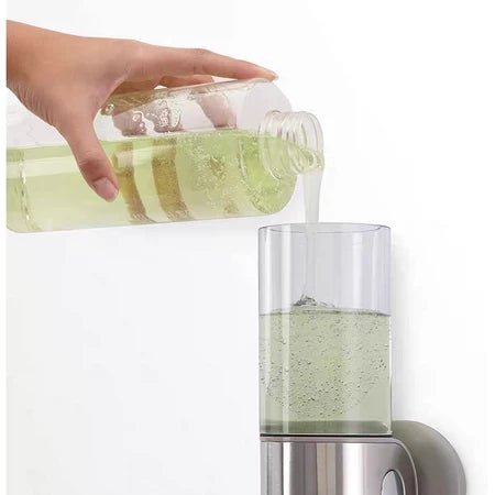 Dispenser com Garrafas Manual para Sabonete Líquido/Shampoo - Achei na Lojinha