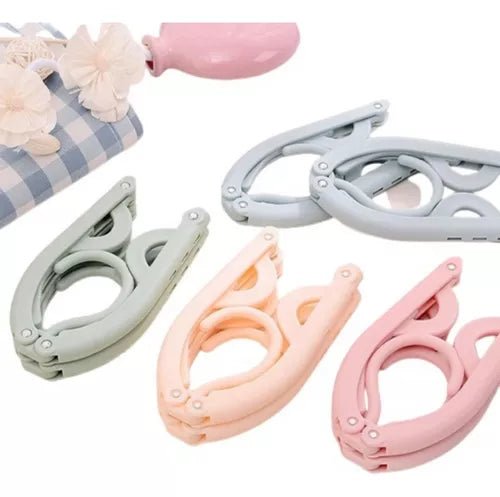 Kit com 5 cabides Dobráveis Multiuso - Achei na Lojinha