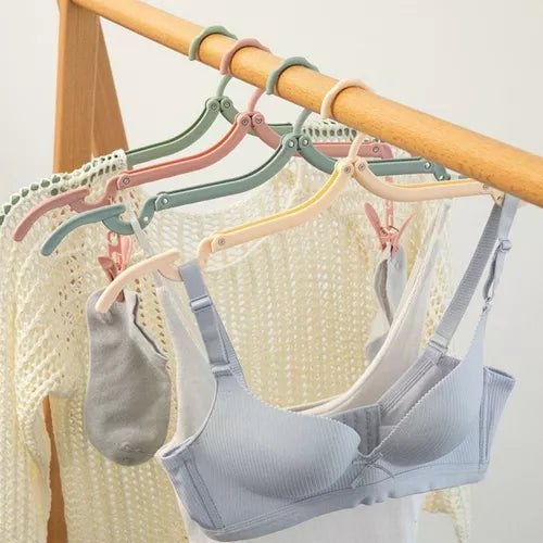 Kit com 5 cabides Dobráveis Multiuso - Achei na Lojinha