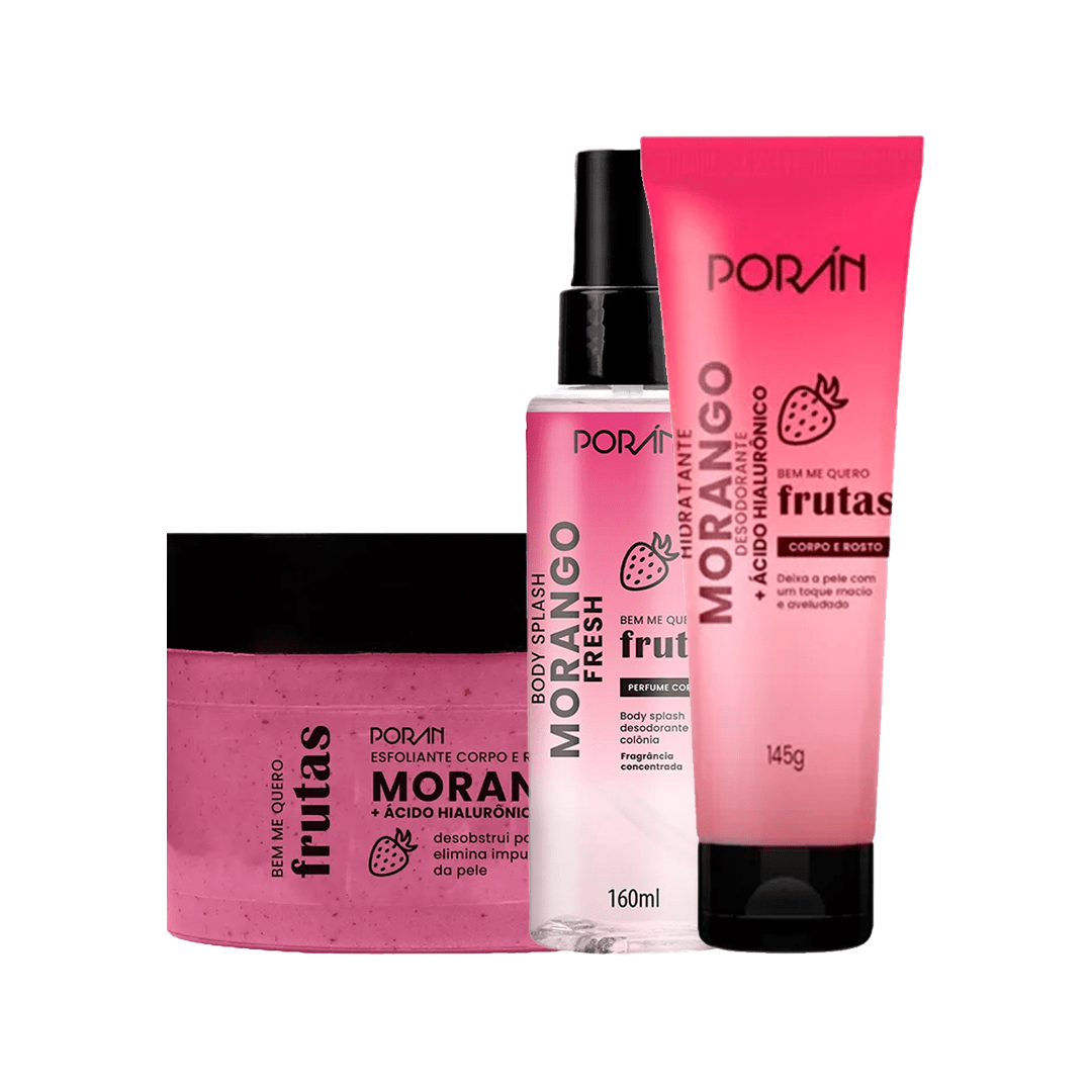 Kit Porán – Seu Ritual de Autocuidado com Fragrância de Verão o Ano Todo 🍉🍓🍑 - Achei na Lojinha