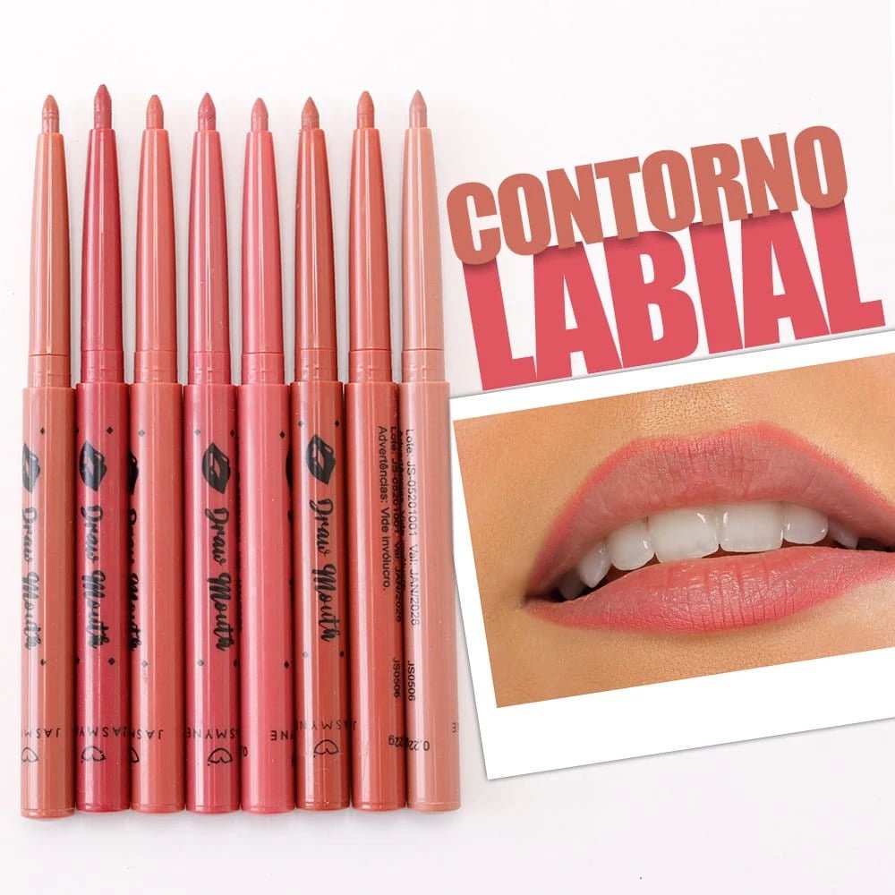 Lápis Labial Retrátil Draw Mouth – Contorno Preciso, Boca Marcante - Achei na Lojinha