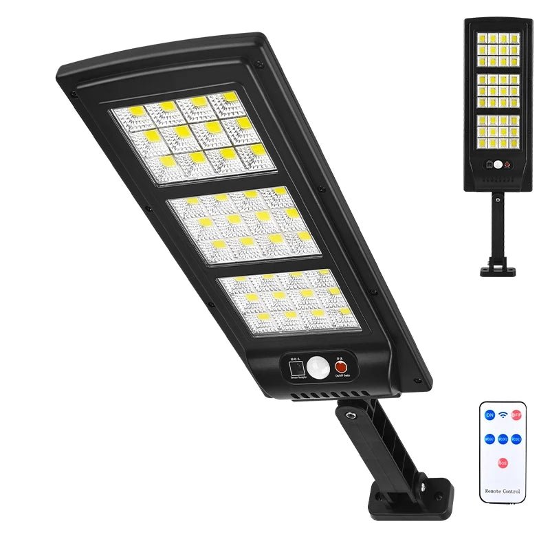 Luminária LED Solar com Sensor de Movimento e Controle Remoto Poste - Achei na Lojinha