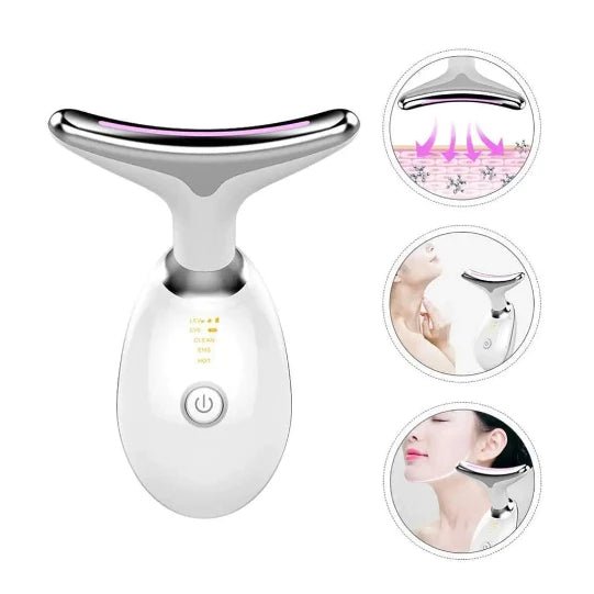 Massageador Facial Rejuvenescedor com Fototerapia Anti - Rugas - Achei na Lojinha