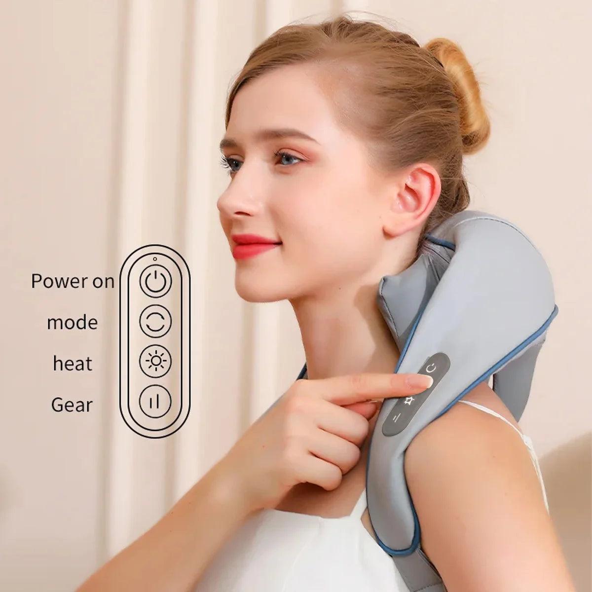 Massageador Shiatsu Ultra - Relaxamento e AlĂvio de Dores - Achei na Lojinha