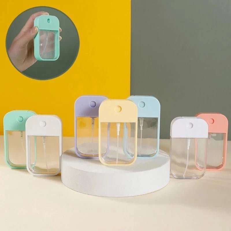 Mini Spray Portátil 45ml - Kit com 3 - Recipiente para Álcool, Perfume ou Desinfetante - Achei na Lojinha