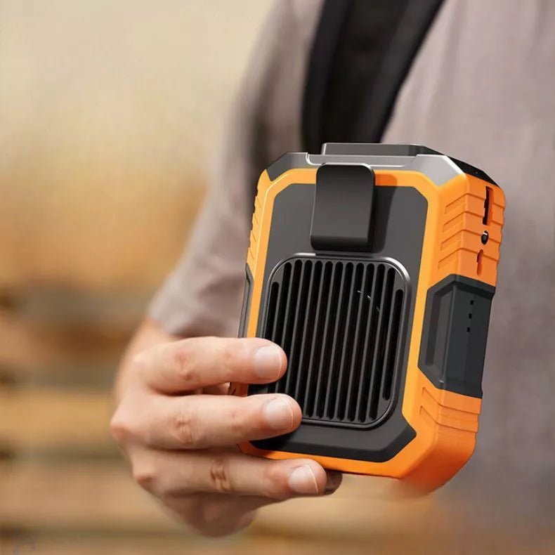 Mini Ventilador Portátil de Cintura com Carregador! - Achei na Lojinha