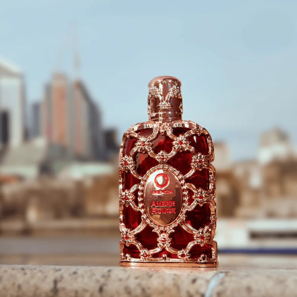 Perfume Amber Rouge de Orientica Premium Luxury 80ml - Achei na Lojinha