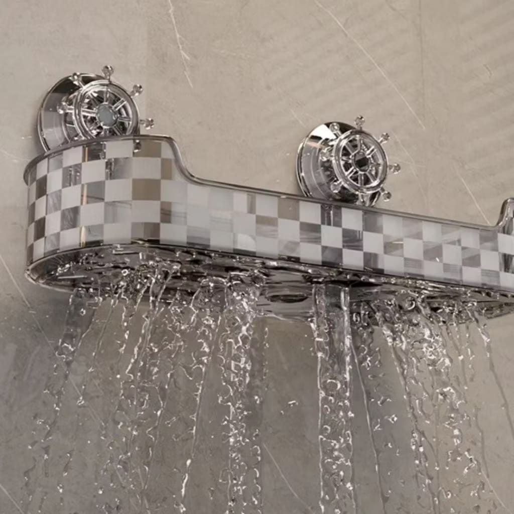 Prateleira com Ventosa para Banheiro e Cozinha - Organização sem Furos e com Estilo - Achei na Lojinha