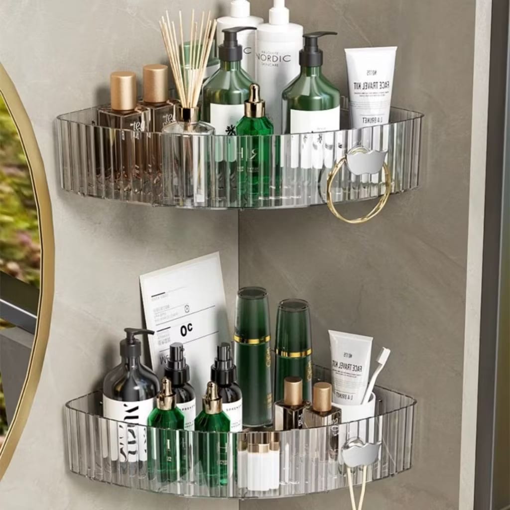 Prateleira com Ventosa para Banheiro e Cozinha - Organização sem Furos e com Estilo - Achei na Lojinha