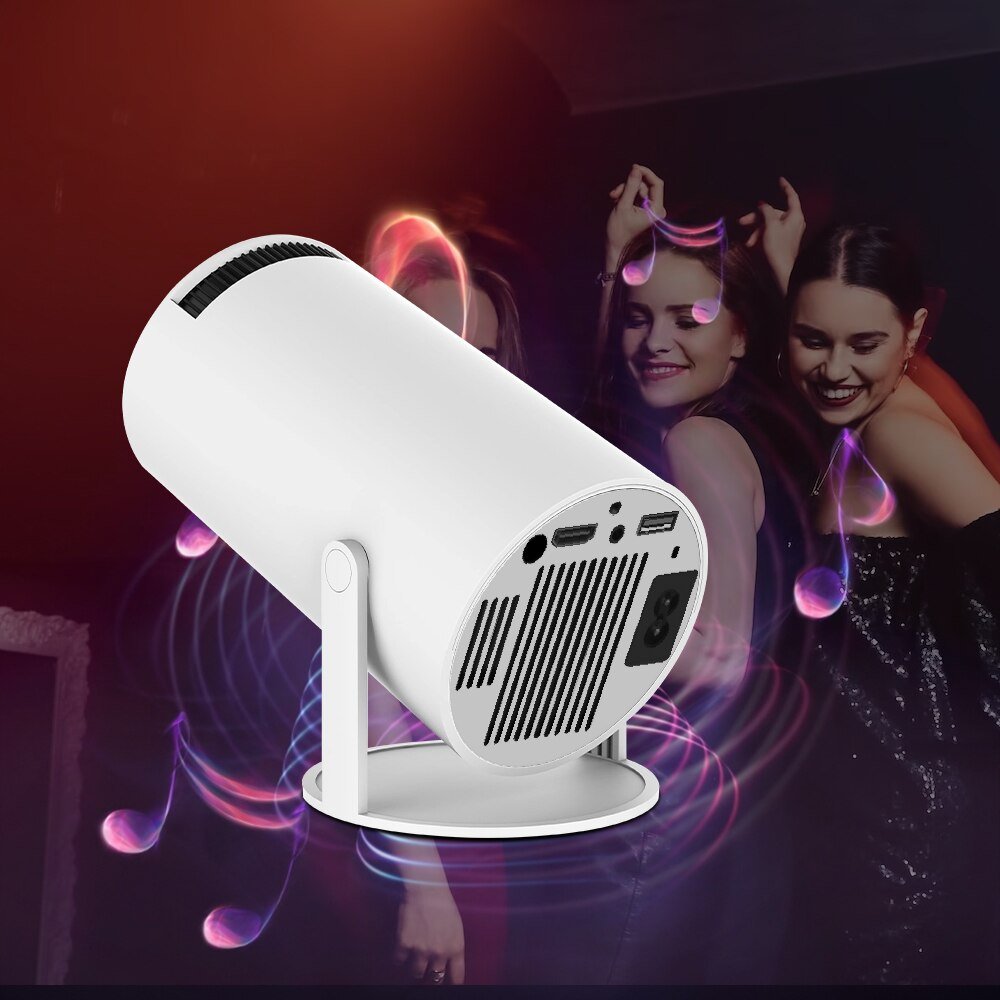 Projetor Portátil HY300 para Cinema em Casa com Resolução HD - Achei na Lojinha