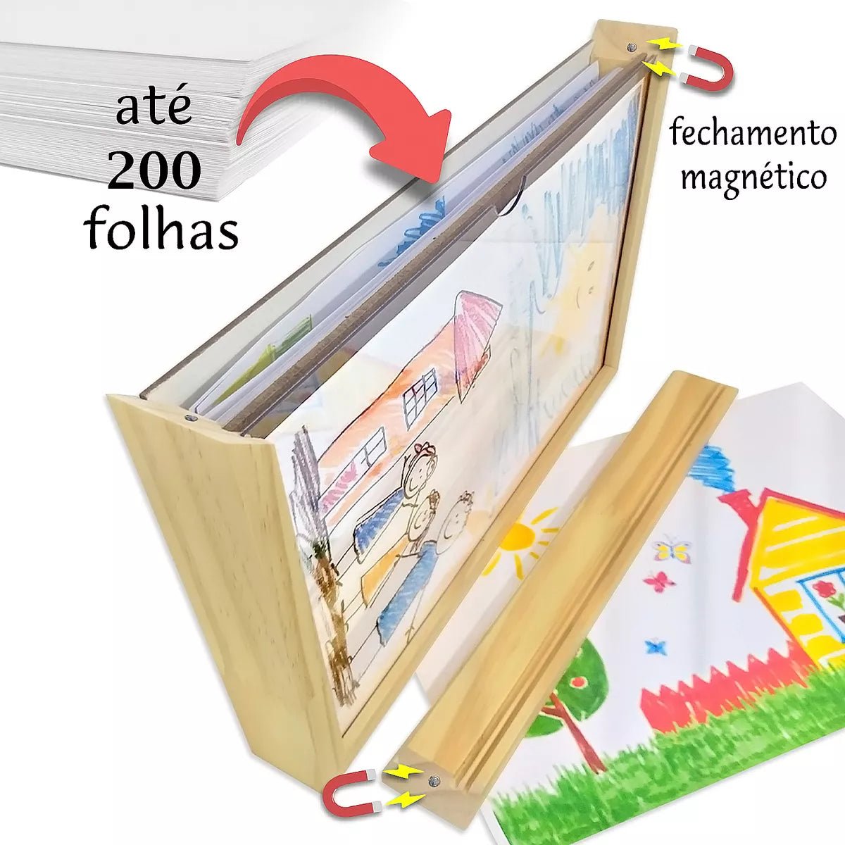 Quadro Porta Desenho - Achei na Lojinha