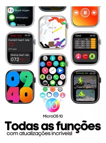 Relógio SmartWatch Microwear X - Tela AMOLED com GPS Integrado - Achei na Lojinha