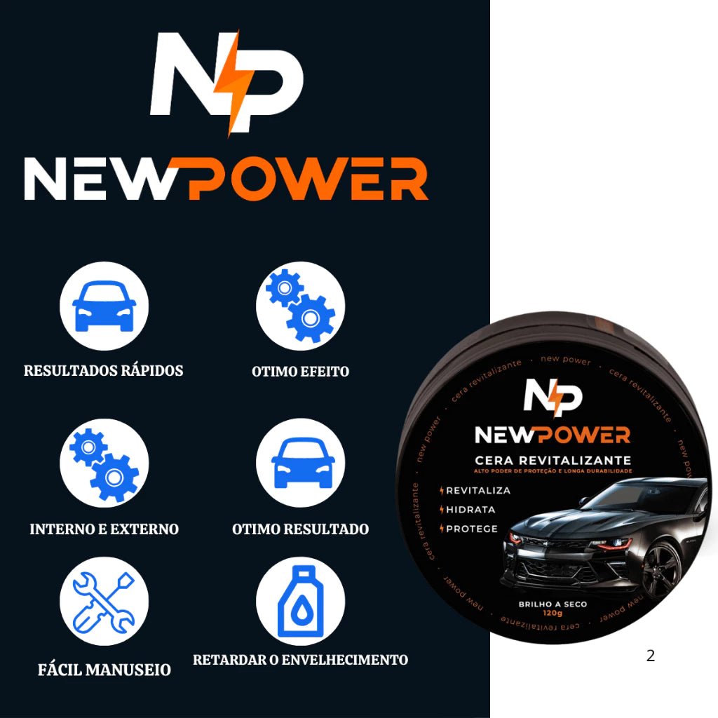 Revitalizador de Plásticos Automotivos NewPower – Devolva o Brilho Original ao Seu Carro - Achei na Lojinha