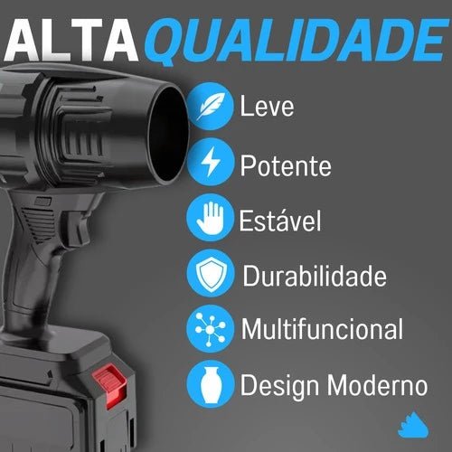 Soprador Portátil Turbofan Jet – Potência Profissional na Palma da Mão - Achei na Lojinha