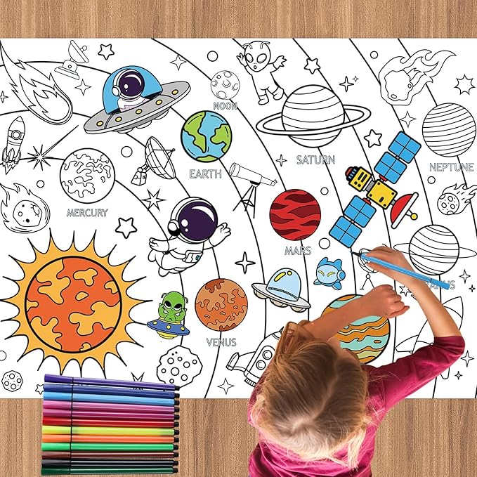 Super Rolo de Papel para Colorir – 5 Metros de Criatividade Sem Fim! - Achei na Lojinha