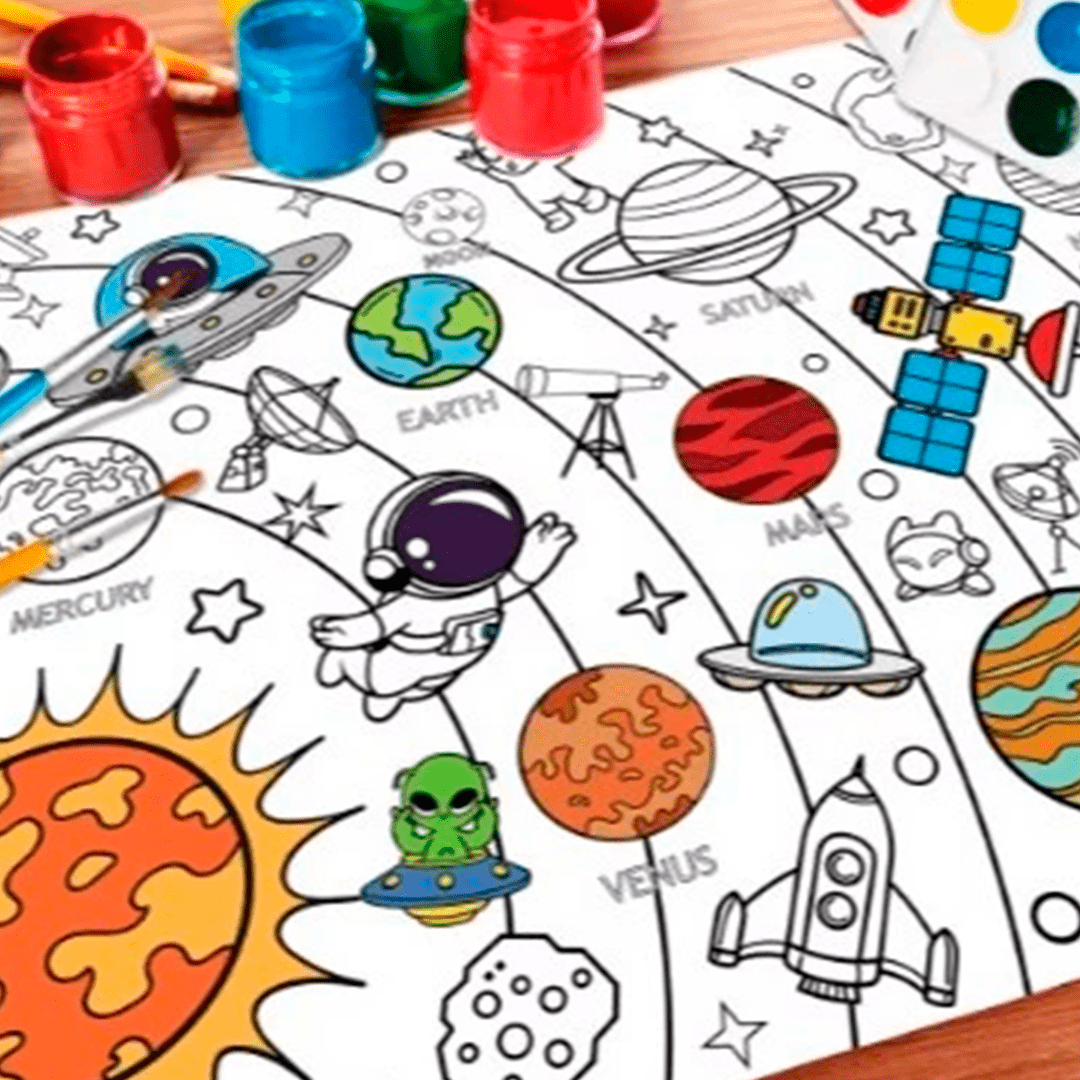 Super Rolo de Papel para Colorir – 5 Metros de Criatividade Sem Fim! - Achei na Lojinha