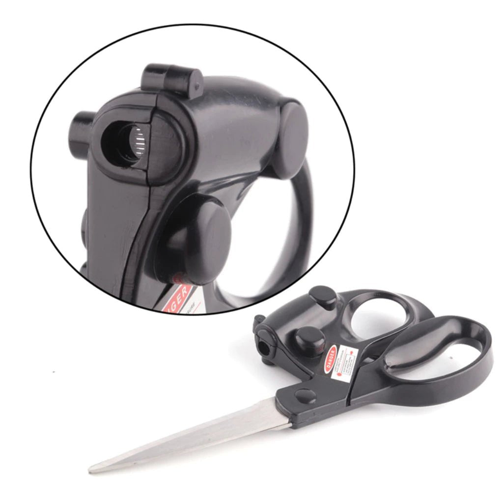 Tesoura com Mira Laser – Cortes Precisos e Profissionais - Achei na Lojinha