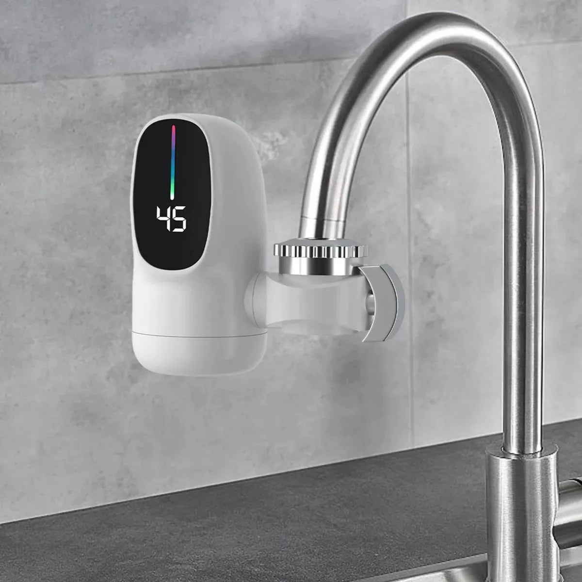 Torneira Elétrica com Aquecedor Instantâneo Digital – Água Quente em 3 Segundos! - Achei na Lojinha