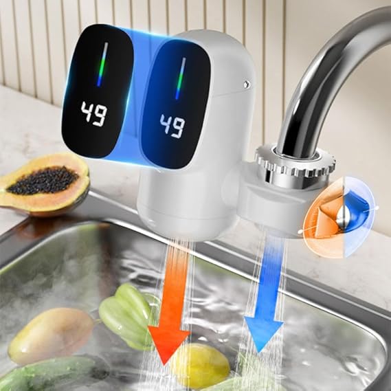 Torneira Elétrica com Aquecedor Instantâneo Digital – Água Quente em 3 Segundos! - Achei na Lojinha