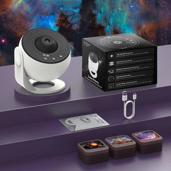 🌌 Transforme Qualquer Ambiente em um Céu Estrelado Mágico - Luminária Projetor LED Galaxias - Achei na Lojinha