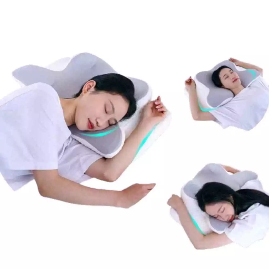 Travesseiro Cervical Ortopédico com Espuma de Memória e Capa Lavável – Conforto e Alívio Instantâneo! - Achei na Lojinha