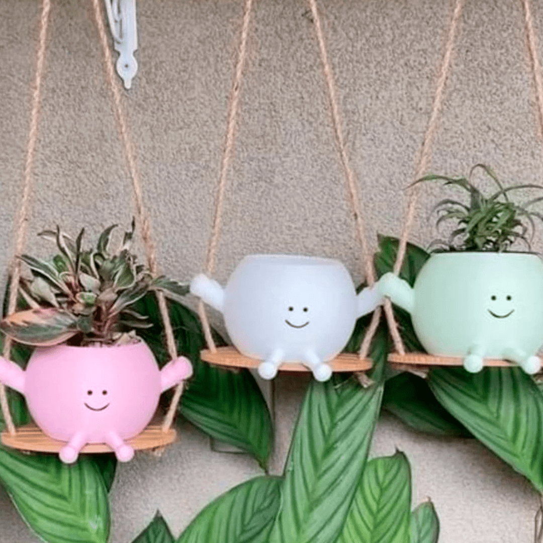 Vasinho Decorativo de Balanço Bob para Suculenta - Achei na Lojinha