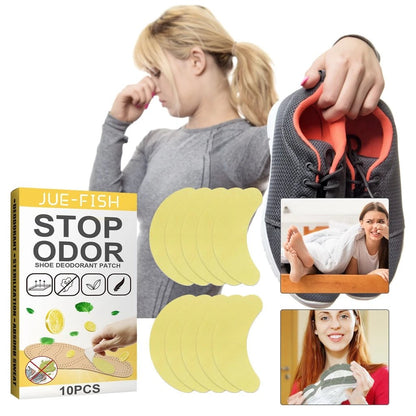 Adesivos Desodorantes para Sapatos - Kit com 10 - Frescor Duradouro com Aroma de Limão - Achei na Lojinha