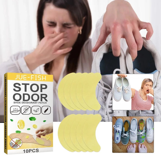 Adesivos Desodorantes para Sapatos - Kit com 10 - Frescor Duradouro com Aroma de Limão - Achei na Lojinha