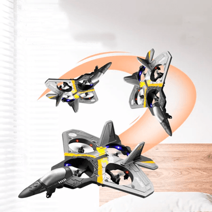 Avião Drone Planador Controle Remoto, Avião com Luz LED, Avião de Espuma RC - Achei na Lojinha