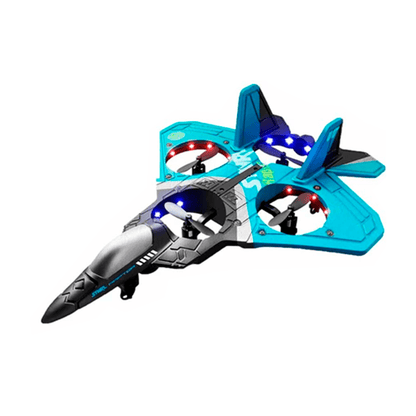 Avião Drone Planador Controle Remoto, Avião com Luz LED, Avião de Espuma RC - Achei na Lojinha