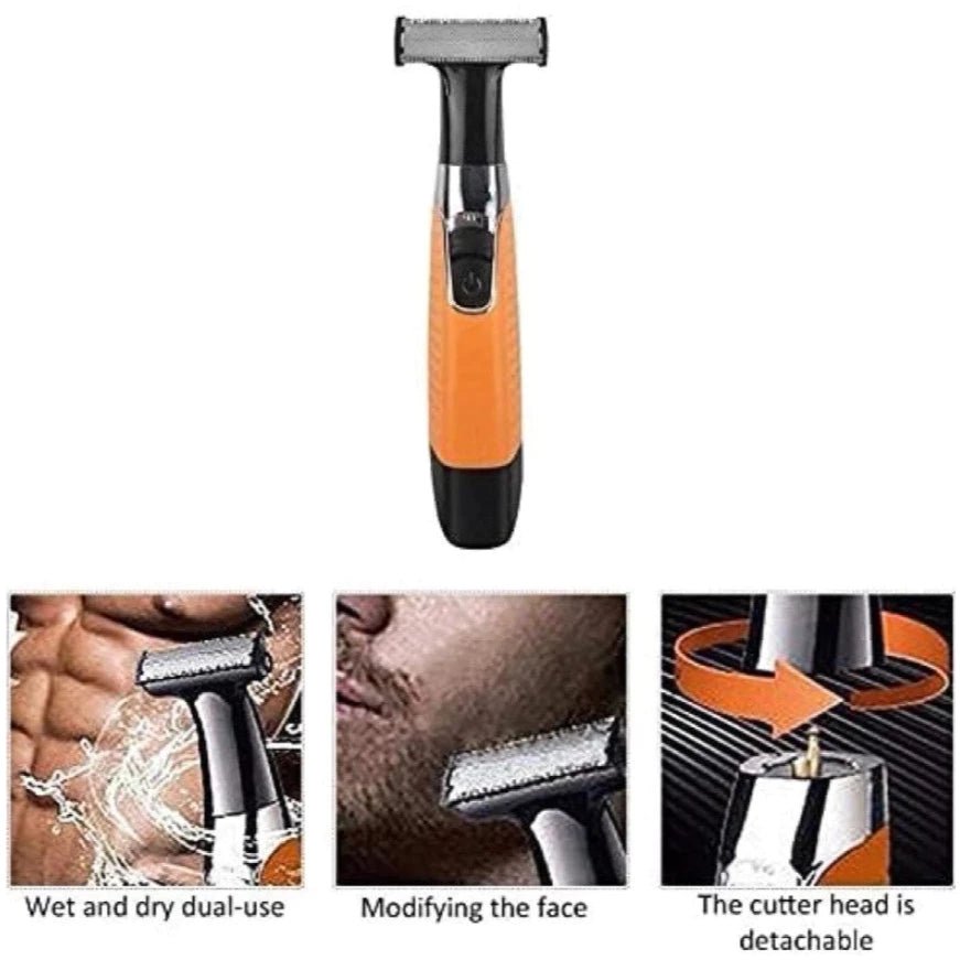 Barbeador e Aparador de Pelos Kemei KM - 1910 Portátil Bivolt – Corte Preciso e Conforto em Qualquer Lugar - Achei na Lojinha