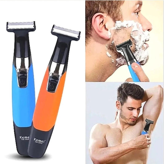 Barbeador e Aparador de Pelos Kemei KM - 1910 Portátil Bivolt – Corte Preciso e Conforto em Qualquer Lugar - Achei na Lojinha