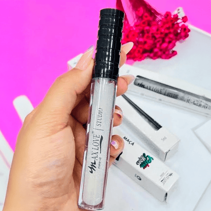 Batom Gloss Maçã Hidratante Efeito Espelhado com Brilho e Partículas Iluminadoras – Max Love Cor 14 – 5ml - Achei na Lojinha