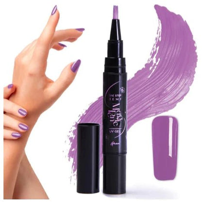 Caneta Esmalte Gel (Base, Esmalte e top Coat) - Achei na Lojinha